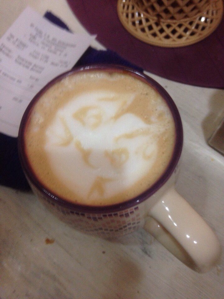 When you are not the most experienced barista - My, Latte art, Rukozhop