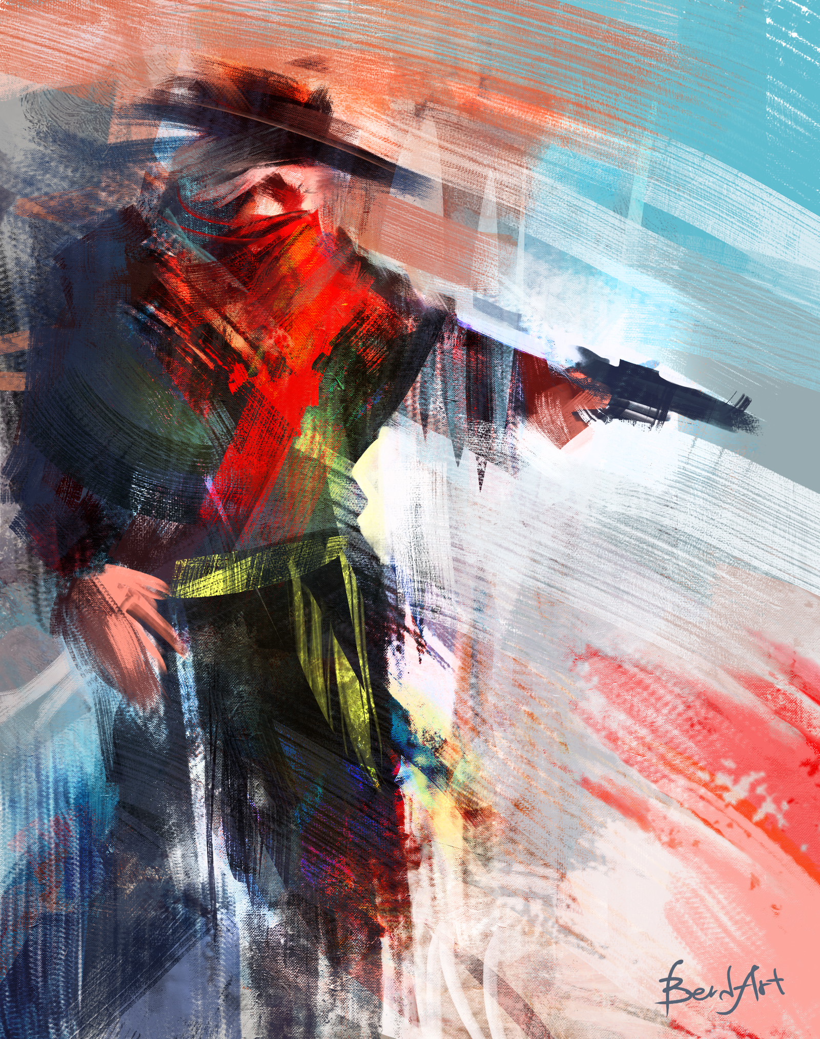 Cowboy - Моё, Ковбои, 2D, 2D digital