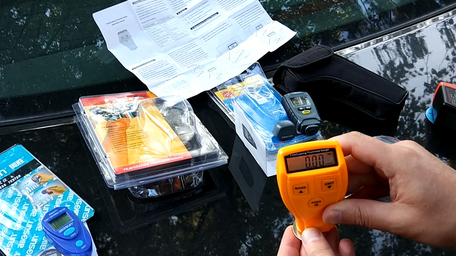 Review of an inexpensive thickness gauge Whdz GM200 from Aliexpress - My, Calibrator, Mihalichpodbor, Auto, Video, Moscow, Проверка, Body, Longpost, 