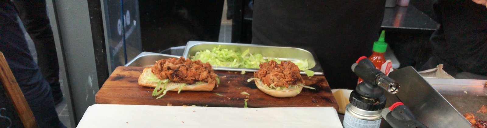 Pulled pork, pulled pork and what it is eaten with. - My, Food, , London, Video, Longpost