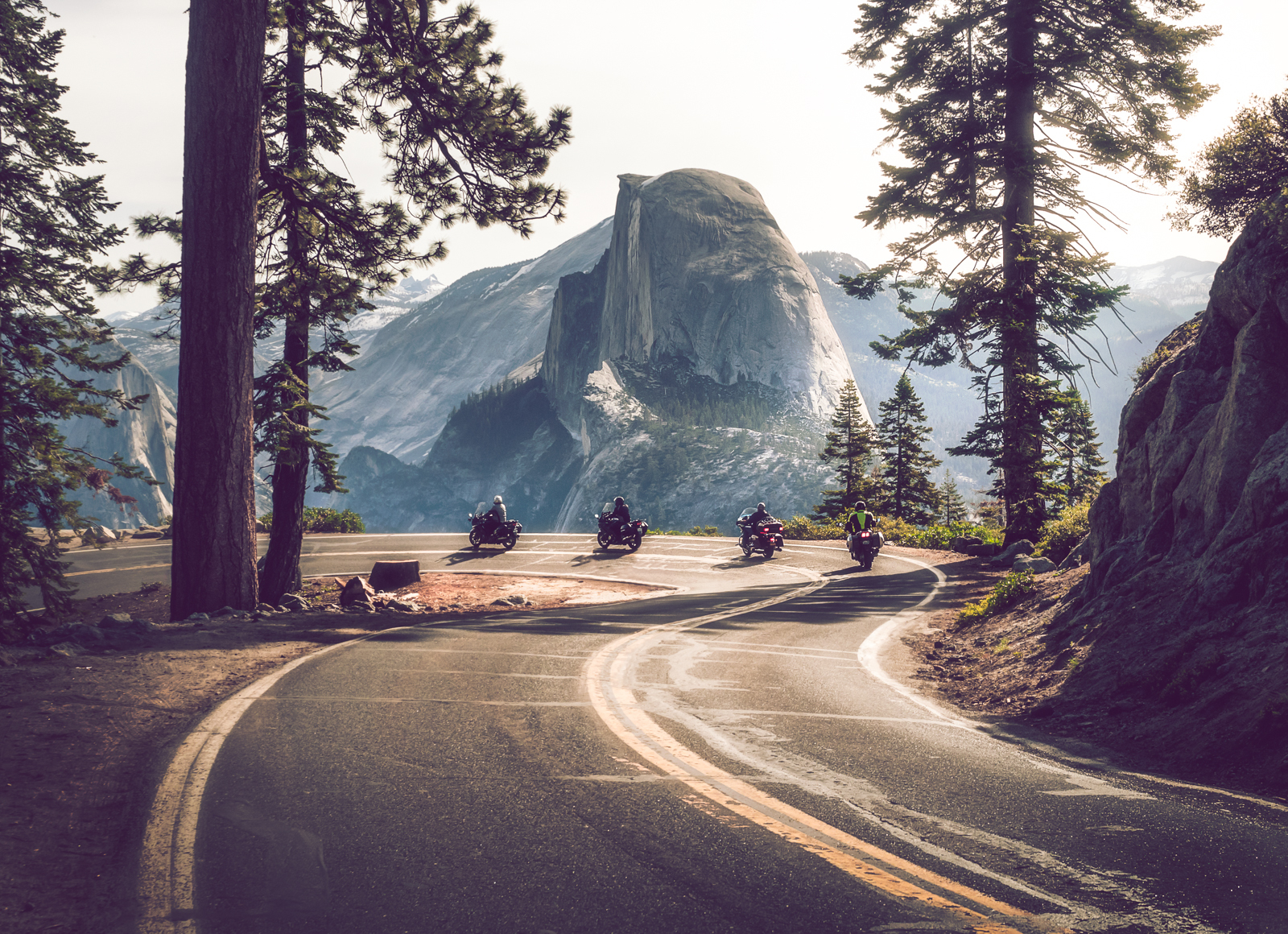 Journey - Bikers, beauty of nature, Road, Motorcyclists