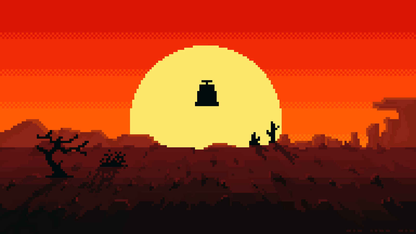 Flying without a gravity pad - My, Pixel Art, Fan art, Kin-Dza-Dza!, Pepelats, Desert