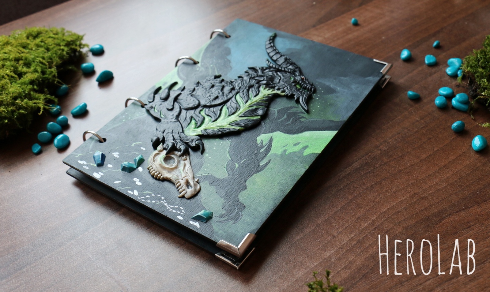 WoW Dragon Notebook - My, Handmade, Polymer clay, Notebook, World of warcraft, Computer games, The Dragon, Wow, Fantasy, Longpost