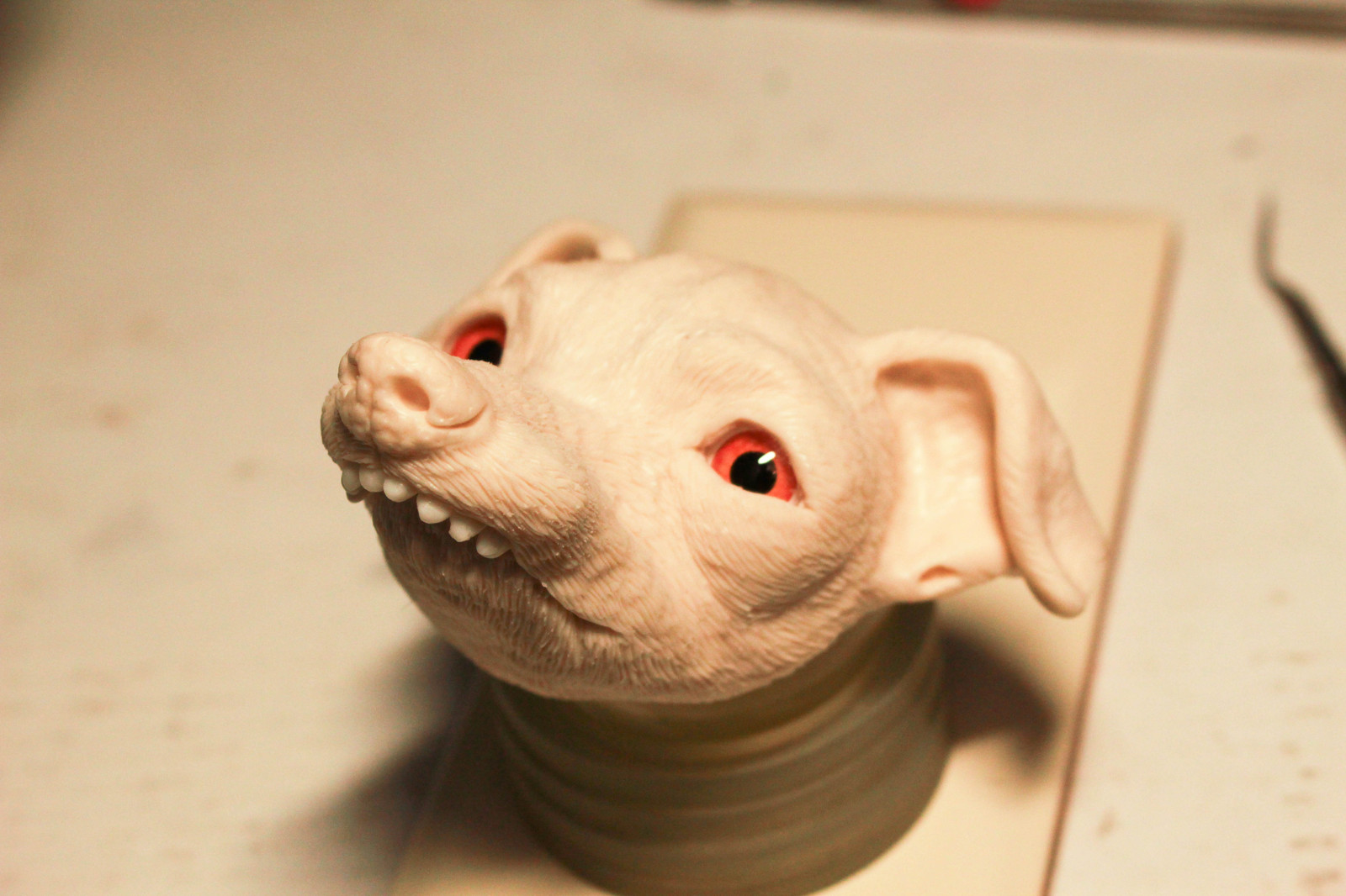 How they tried to sculpt Fthiven - My, My, Needlework with process, , Dog, Polymer clay, Author's toy, Longpost