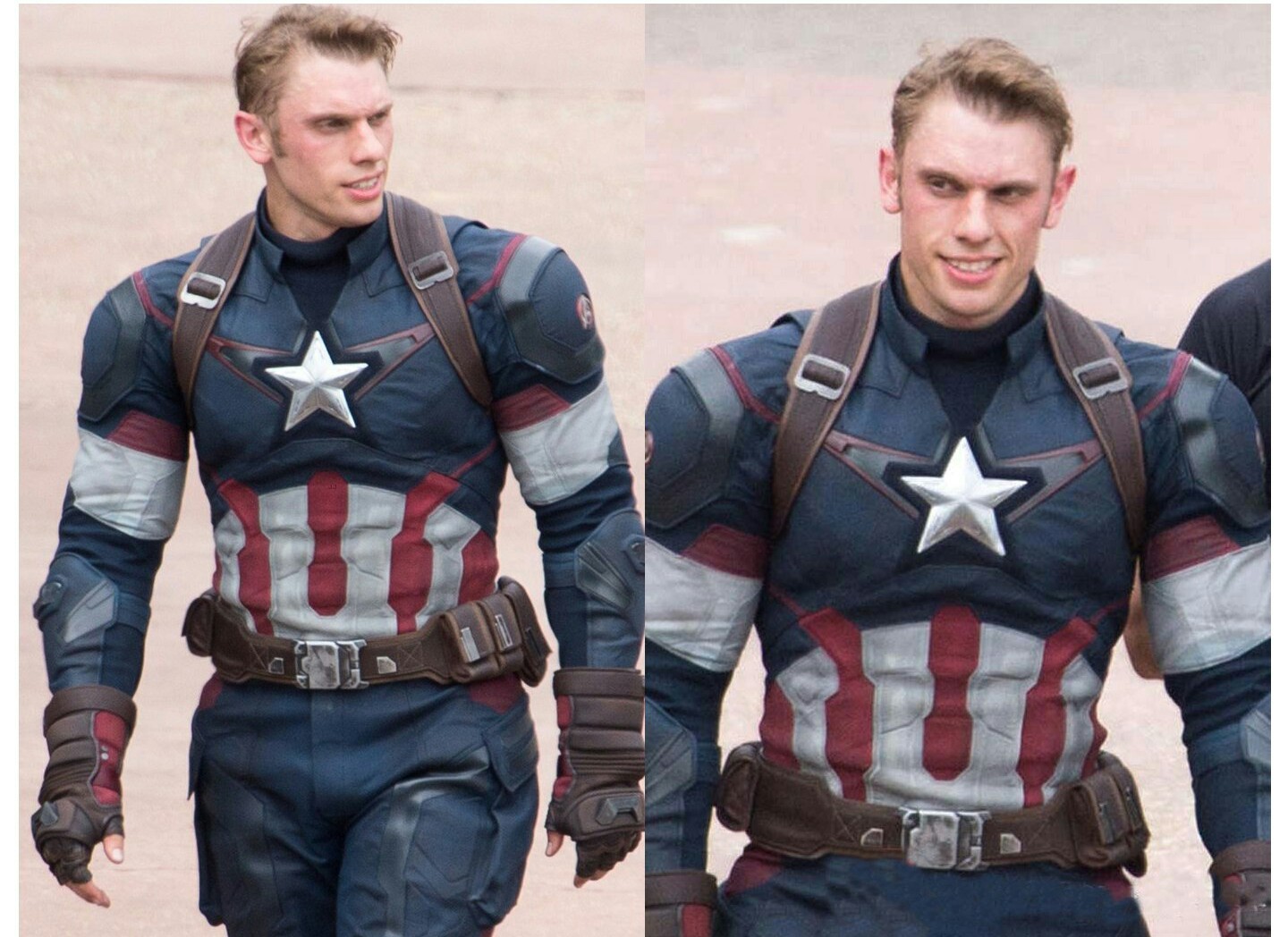 Chris Evans' stunt double looks like Hydra has created an evil clone of Captain America. - Understudy, Captain America, Actors and actresses, Marvel, Hydra