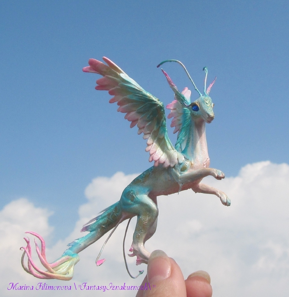 Where blanks were lying, there dragons beat with their wings - My, The Dragon, Polymer clay, Needlework with process, Blanks, Figurines, Statuette, Longpost