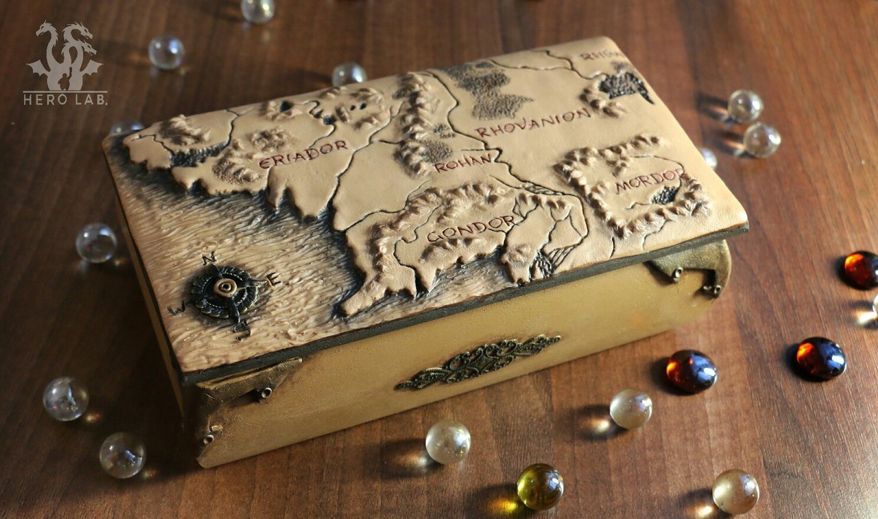 A short guide to making a Middle-earth box - My, Longpost, With your own hands, Casket, Polymer clay, Middle earth, Lord of the Rings, My, Handmade