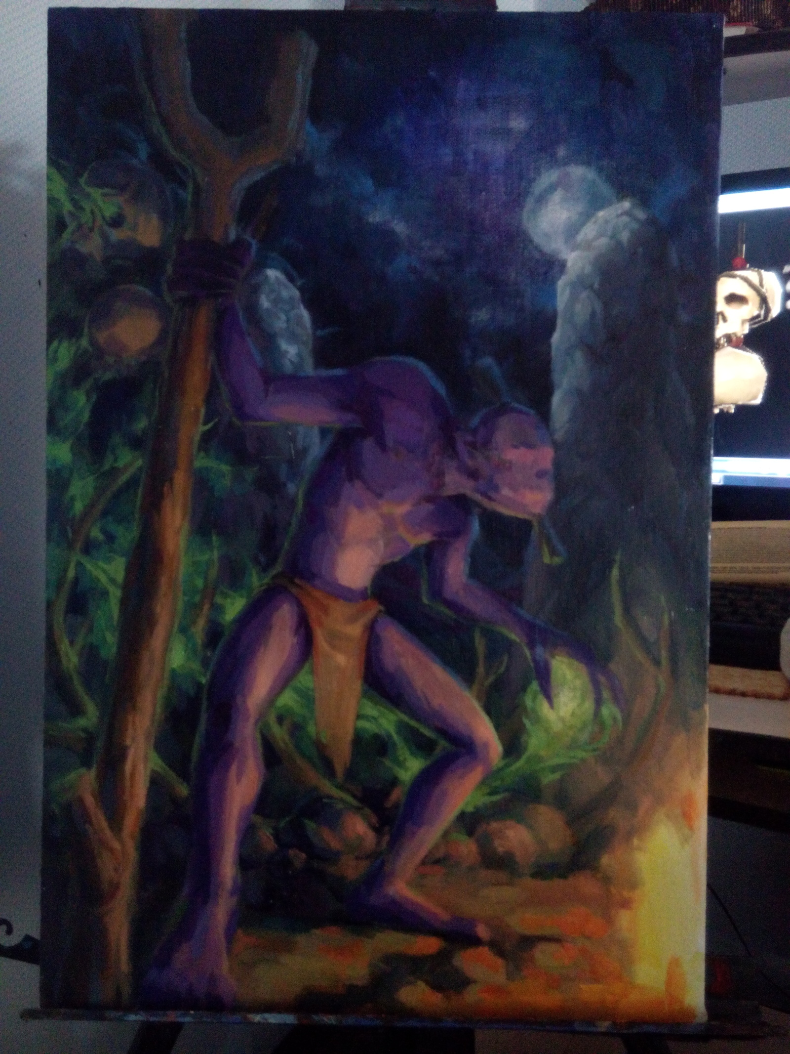 Witch Doctor. - My, Rna1ssnc, Witch Doctor, Dota 2, Dota 2 Art, Art, Games, Painting, Oil painting, Longpost