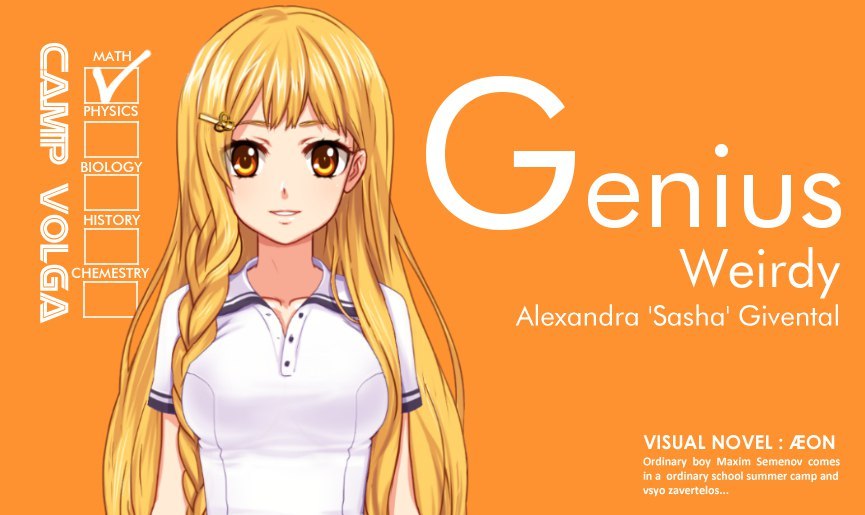 Hello, my name is Sasha. - My, EON, Sasha Givental, , Not anime, Visual novel, Copyright, Orikanekoi, Anime, Longpost