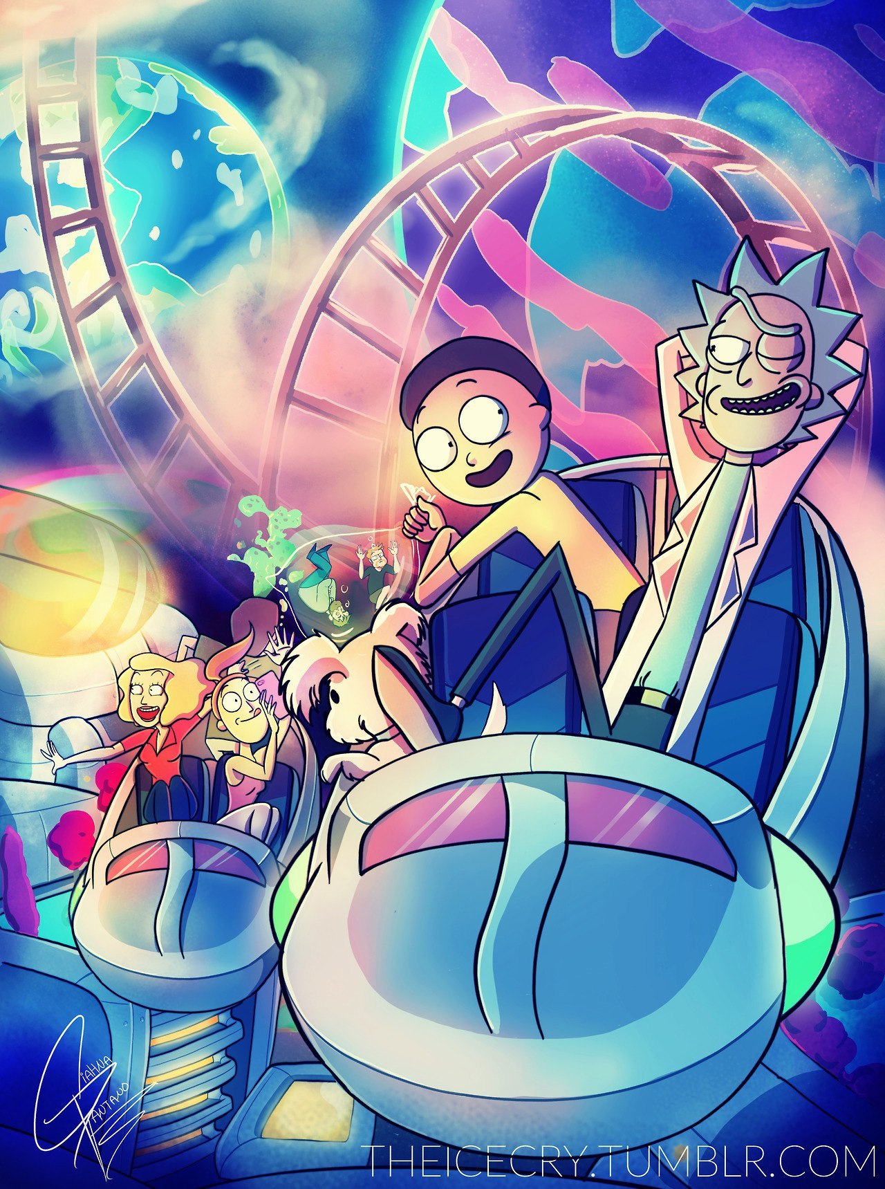 Cult duo - Art, Rick and Morty