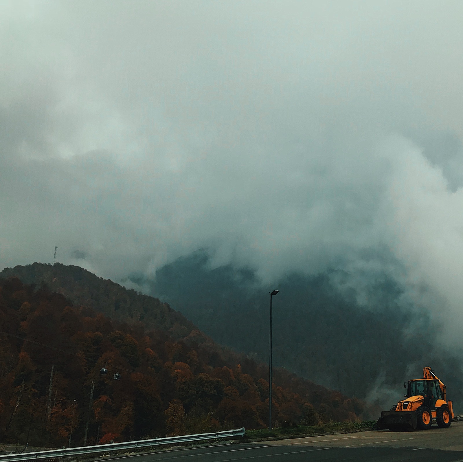 Autumn in Sochi - My, Sochi, Krasnaya Polyana, Autumn, Fog, Longpost