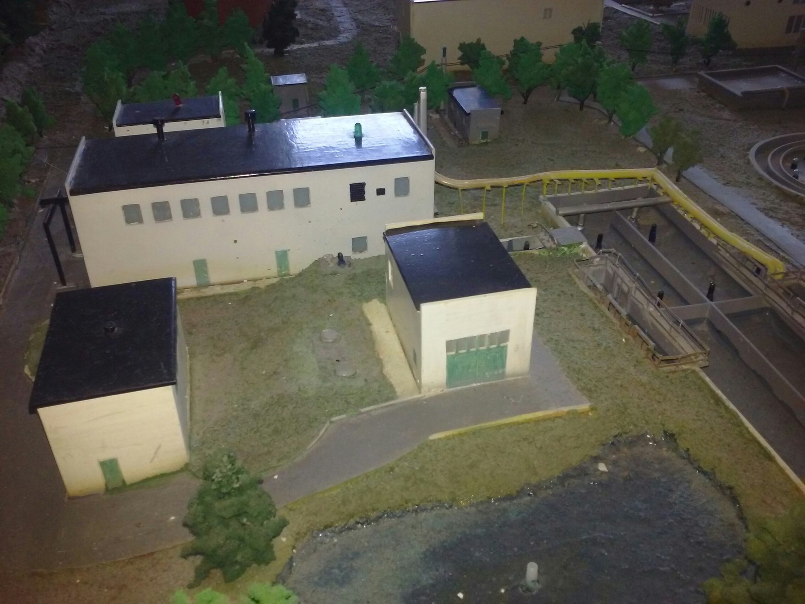 Model of treatment facilities. - My, Modeling, The photo, Wastewater treatment plants, Longpost