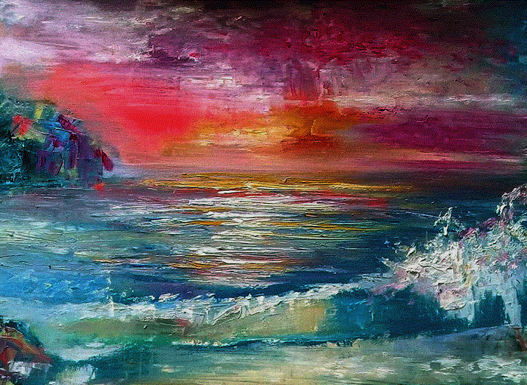 Moryushko from Sabina Yurievna. Oil. Kyiv - My, Sea, Painting, , Oil painting