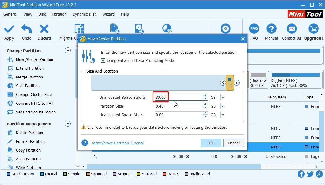 Shrink disk volume when out of space error occurs. It is not possible to shrink the volume beyond the location of files being moved. - My, , , , , Longpost