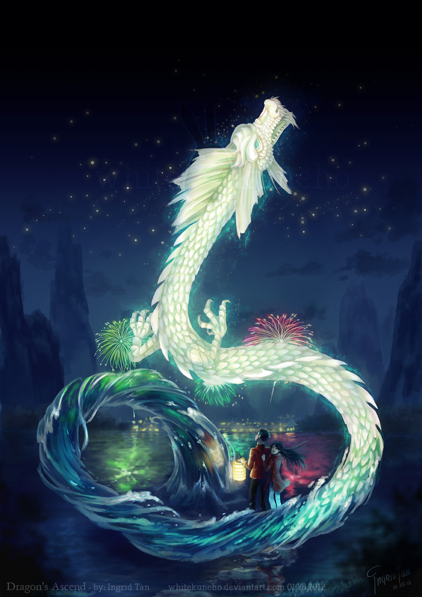 Ascension - The Dragon, Fireworks, Chinese dragon, Ingrid Tan