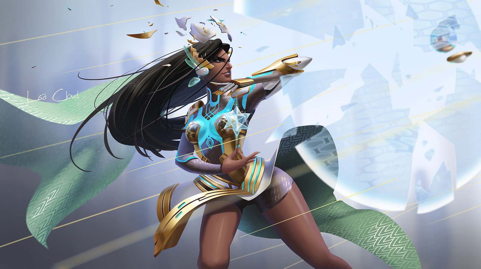 Symmetra - Overwatch, Symmetra, Art overwatch