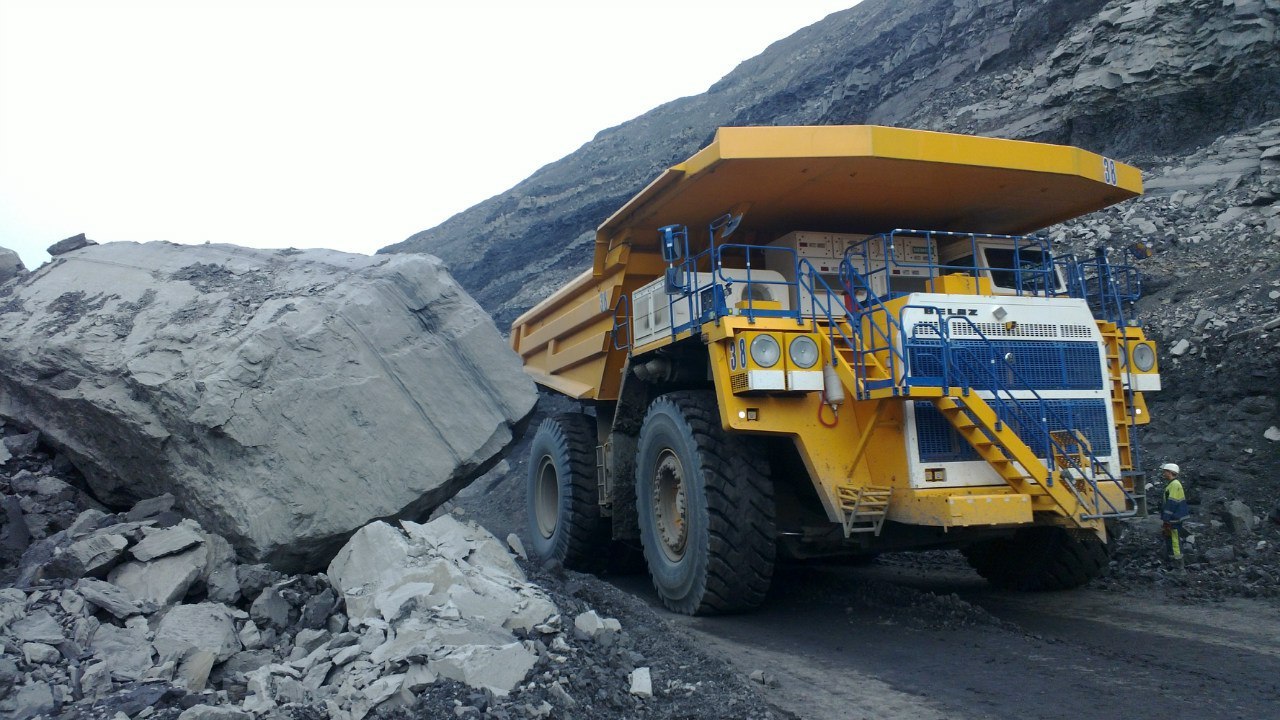 Somewhere in Siberia - My, BelAZ, Coal mine