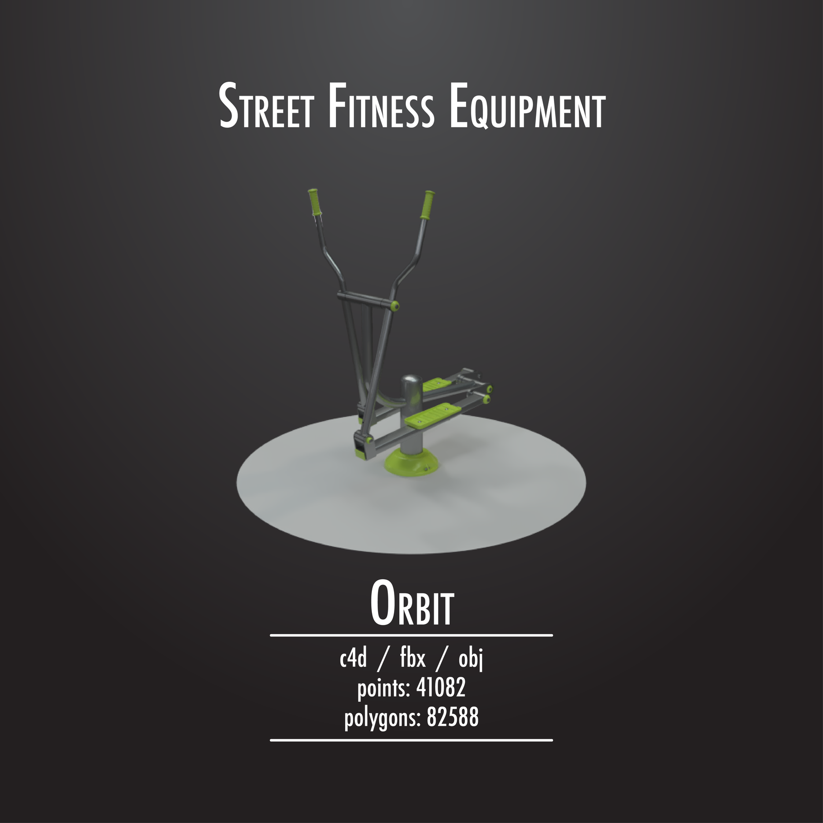 Street Fitness Equipment #01 - 50 3d models pack - Моё, Outdoor, Фитнес, Спорт, Equipment, Bench, Улица, Хобби, Длиннопост