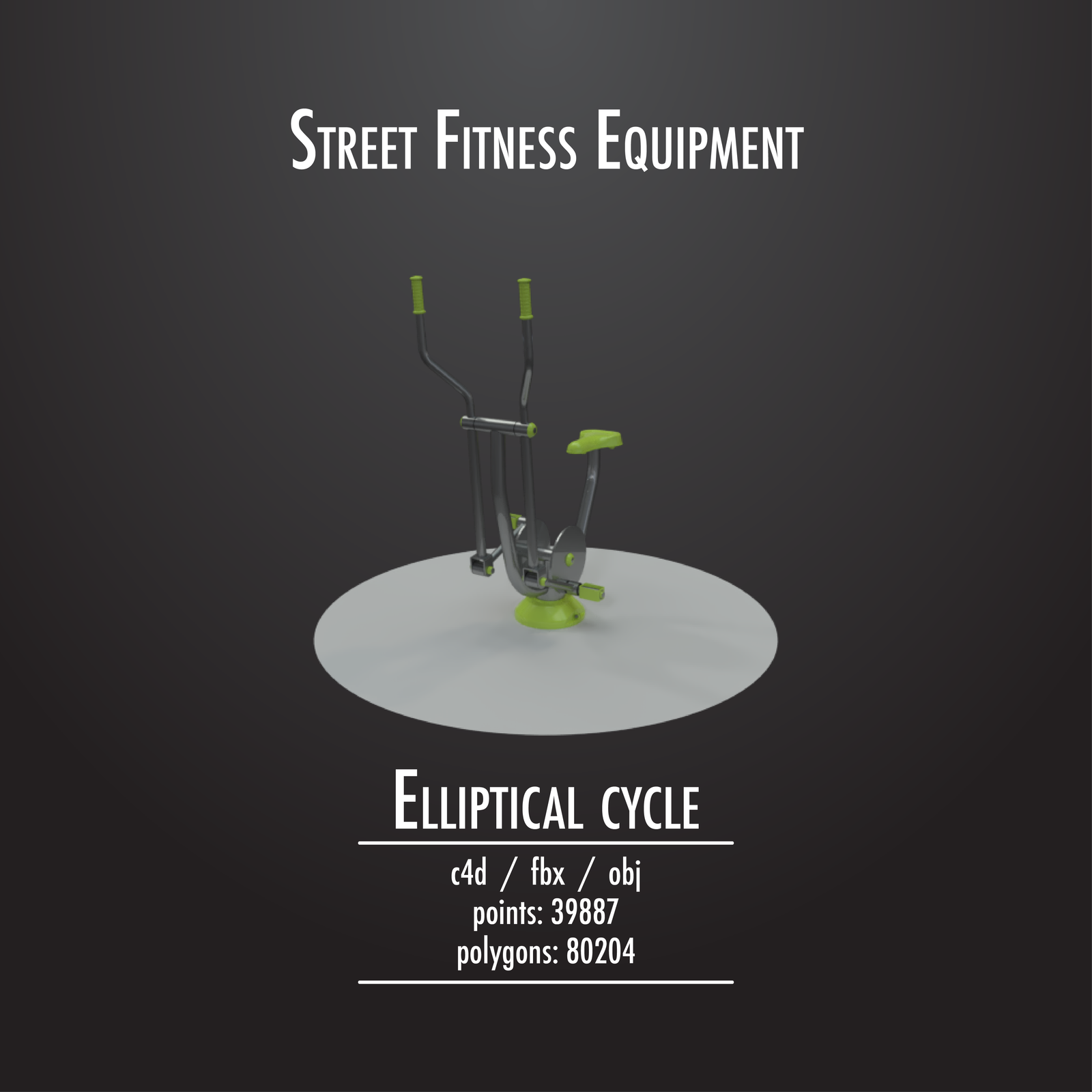 Street Fitness Equipment #01 - 50 3d models pack - Моё, Outdoor, Фитнес, Спорт, Equipment, Bench, Улица, Хобби, Длиннопост