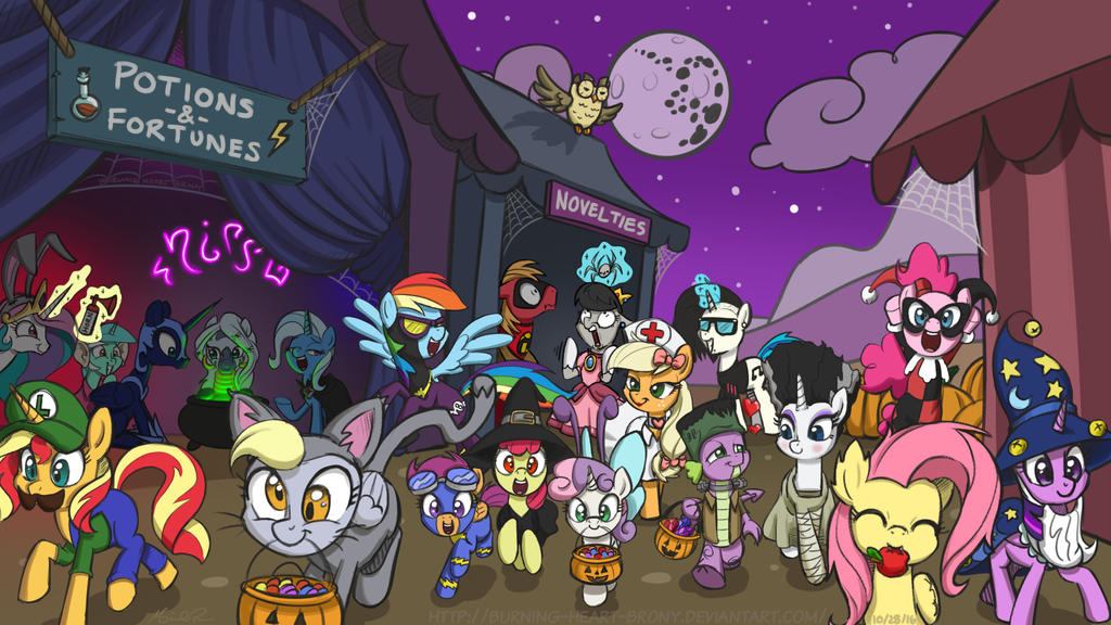 It's already October 31, Happy Halloween! - My little pony, Mane 6, Everything