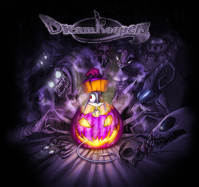 Dream Keepers Halloween - Фурри, Арт, Хэллоуин, Dream Keepers, Тыква, Ночь, Длиннопост