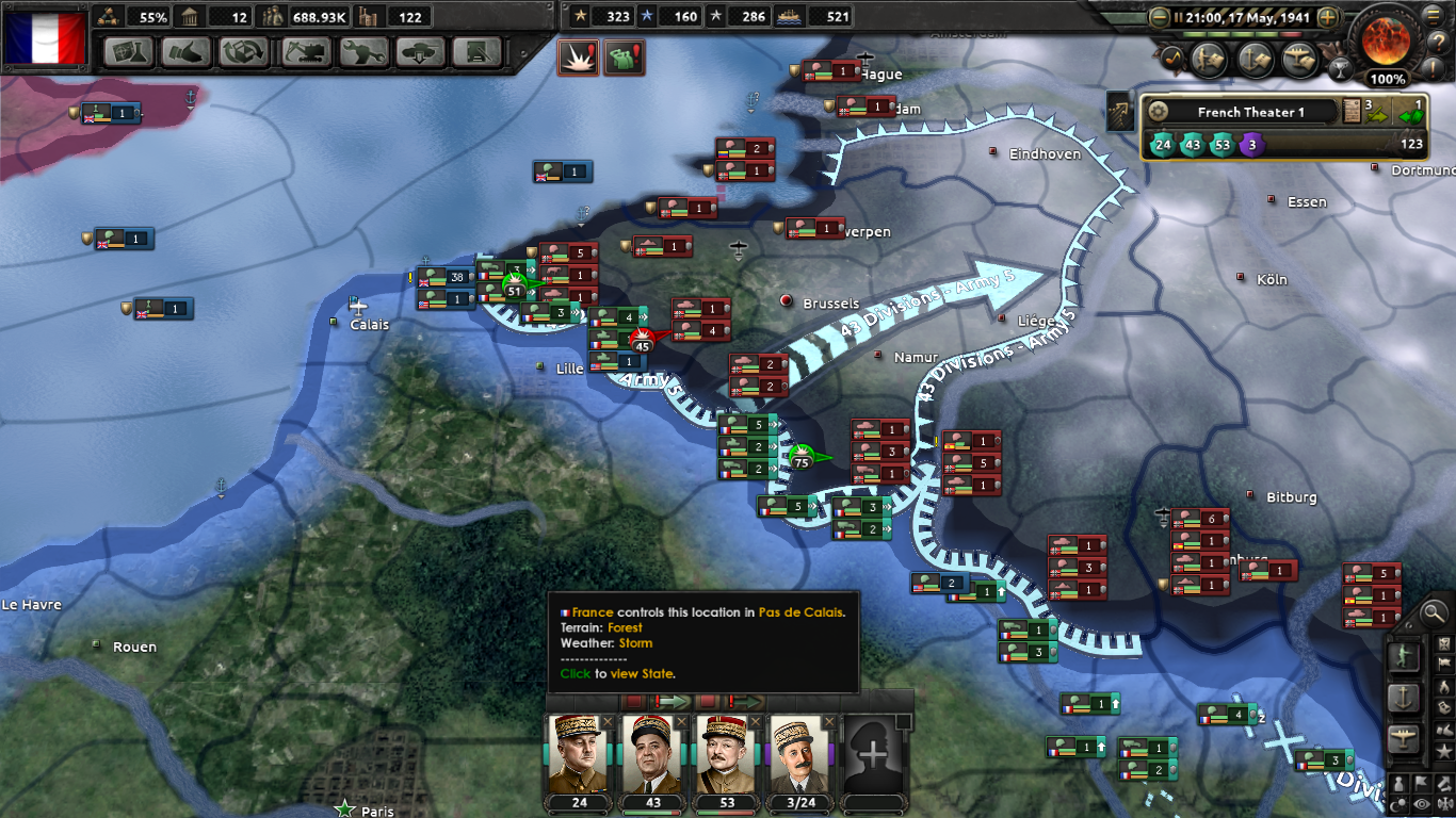 My adventures in VE Day 4, or how I survived for France - My, My, Hearts of Iron IV, Longpost