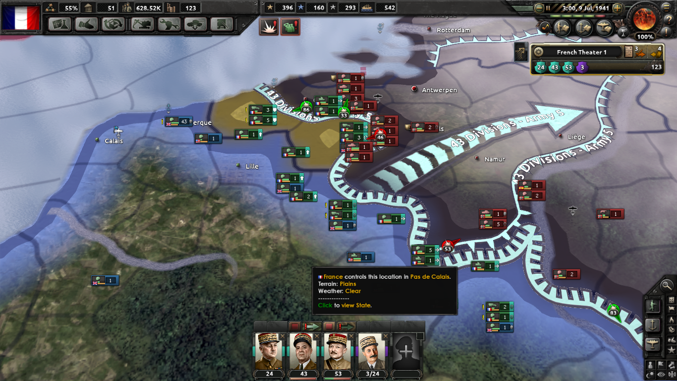 My adventures in VE Day 4, or how I survived for France - My, My, Hearts of Iron IV, Longpost