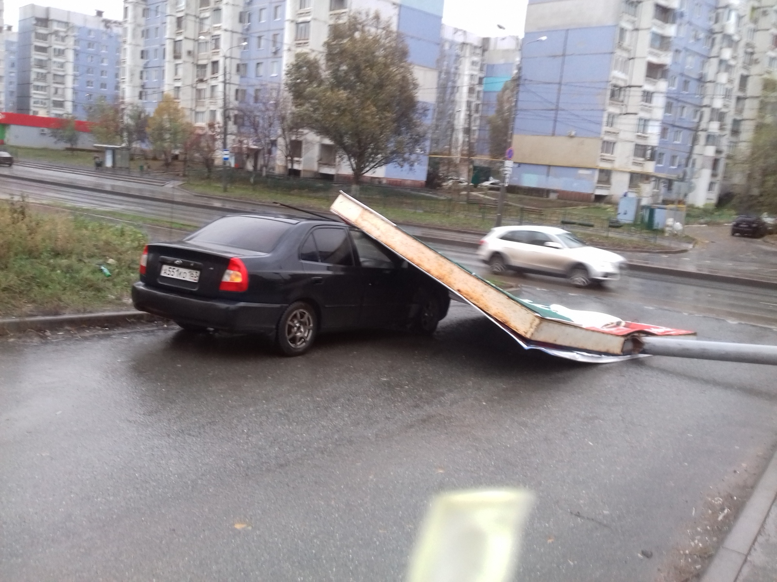 Might not be a car. - My, Samara, Wind, Crash, Sunny, Longpost