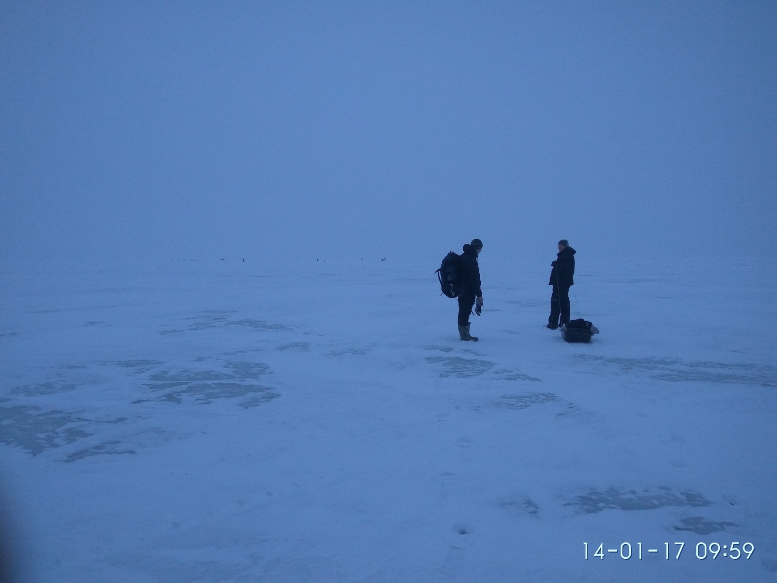 Waiting for frost... - My, Fishing, Winter fishing, Leningrad region, Roach, Ice, Snow, Longpost