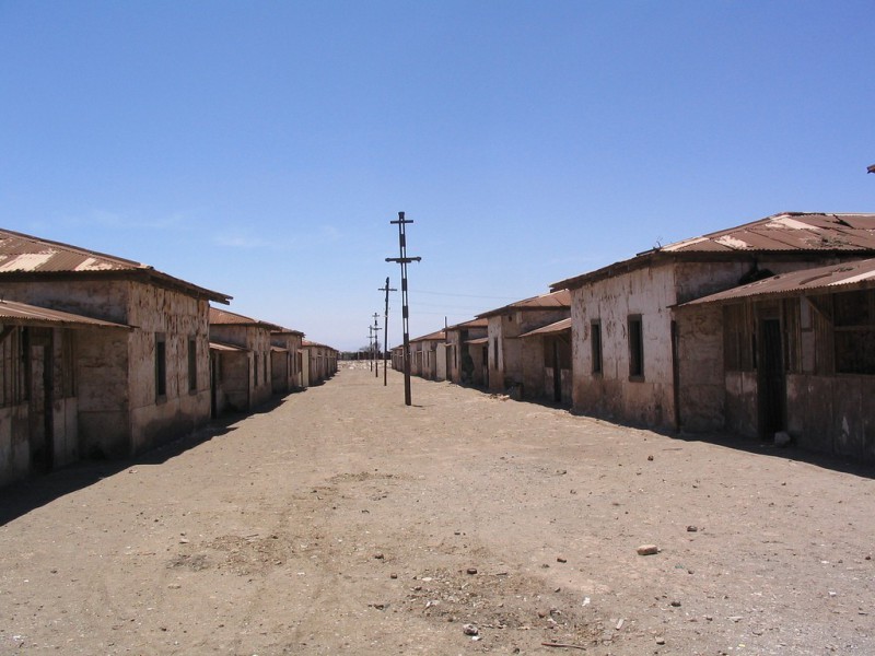 Abandoned mining town of Humberstone, Chile. - , mining town, Chile, , Abandoned, Longpost, Urbanphoto