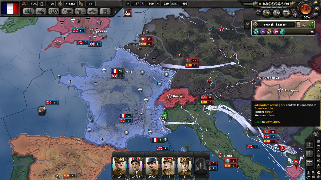 My adventures in VE Day 4, or how I survived for France - My, My, Hearts of Iron IV, Longpost