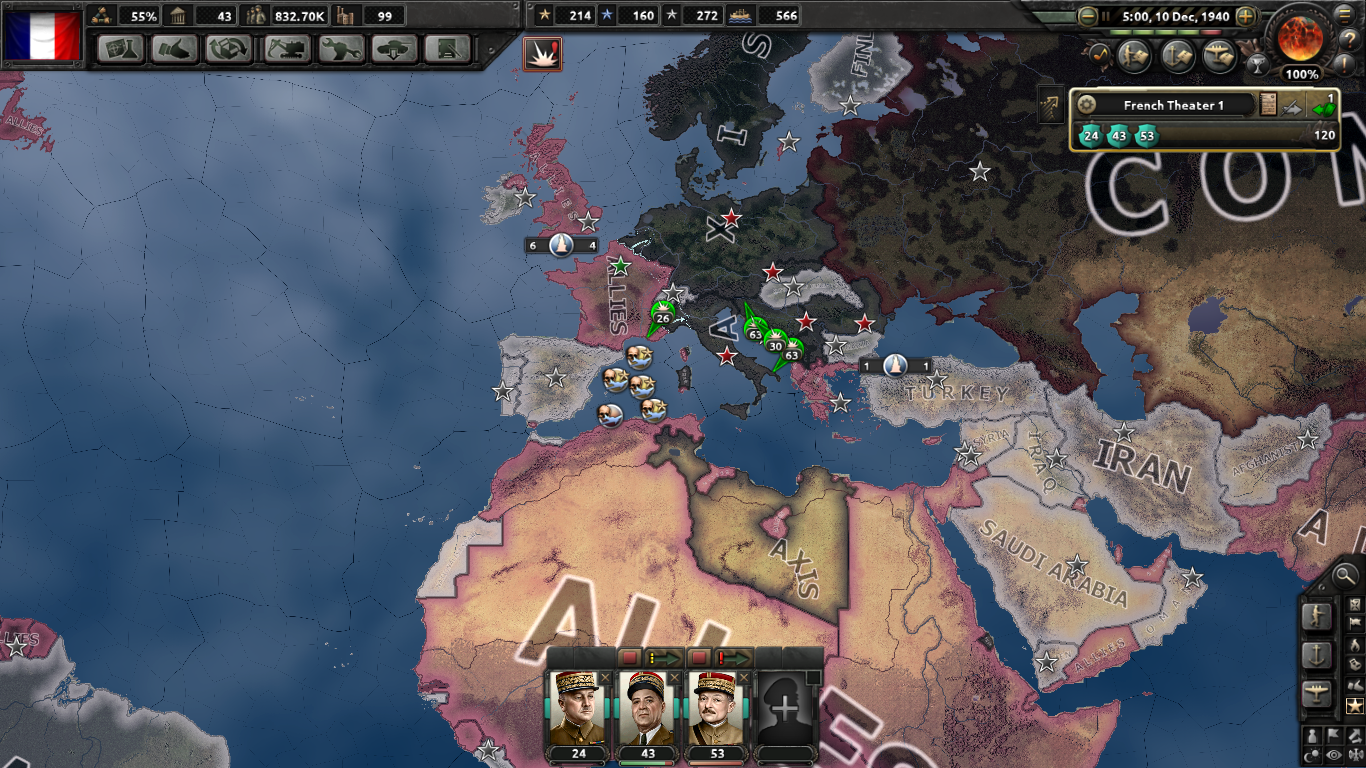 My adventures in VE Day 4, or how I survived for France - My, My, Hearts of Iron IV, Longpost