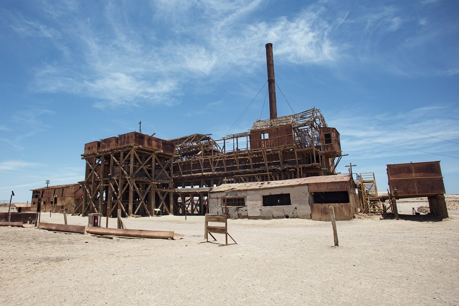 Abandoned mining town of Humberstone, Chile. - , mining town, Chile, , Abandoned, Longpost, Urbanphoto