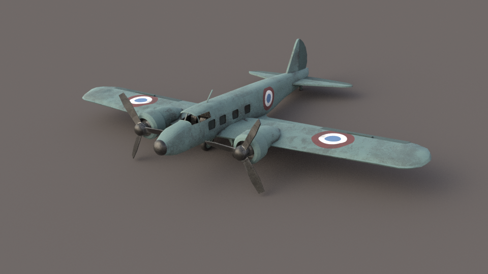 Again me and again my models - My, 3D, Blender, Render, Turtle, Airplane, Longpost