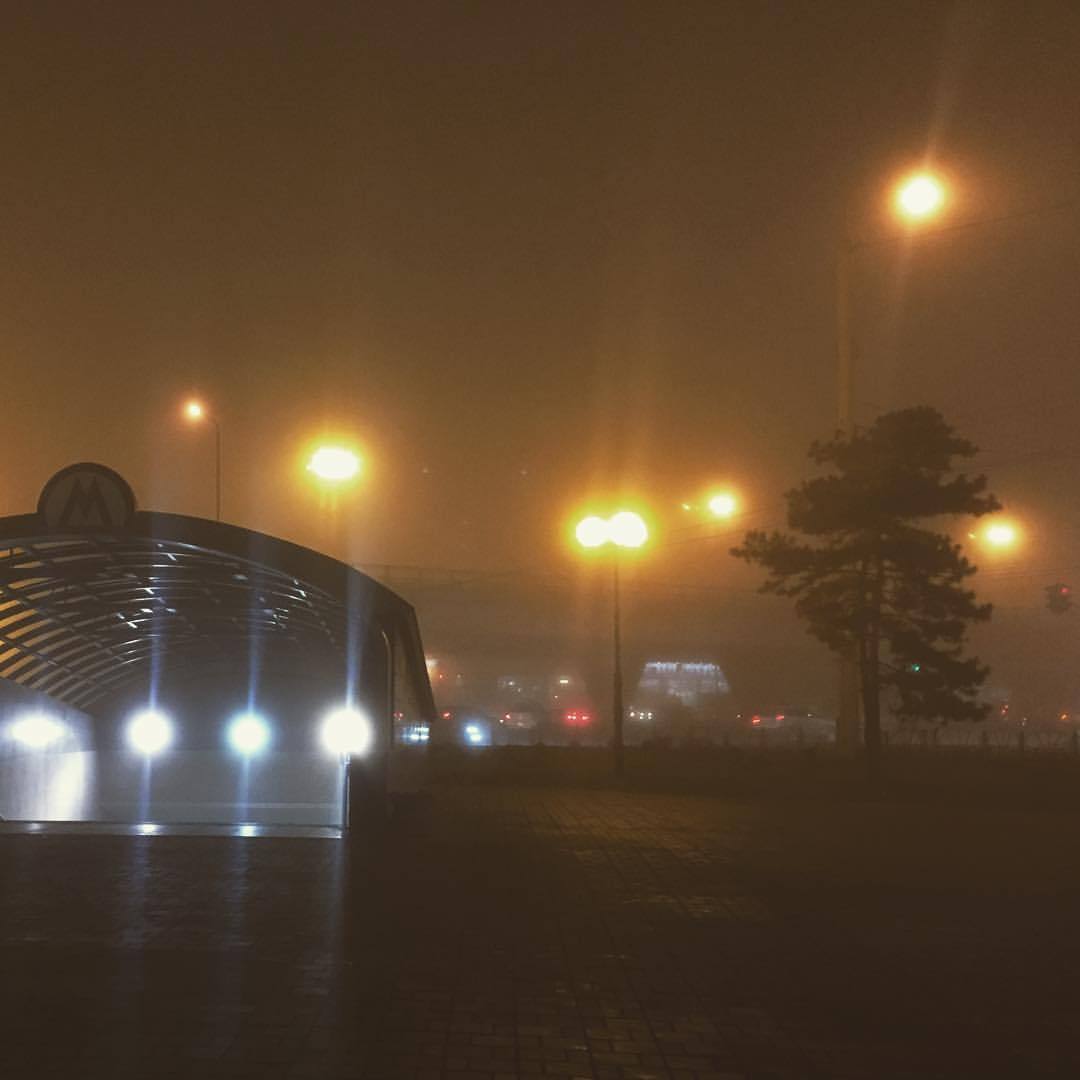 Omsk plunged into the fog and became even more epic! - Omsk, Fog, Silent Hill, , welcome, Longpost