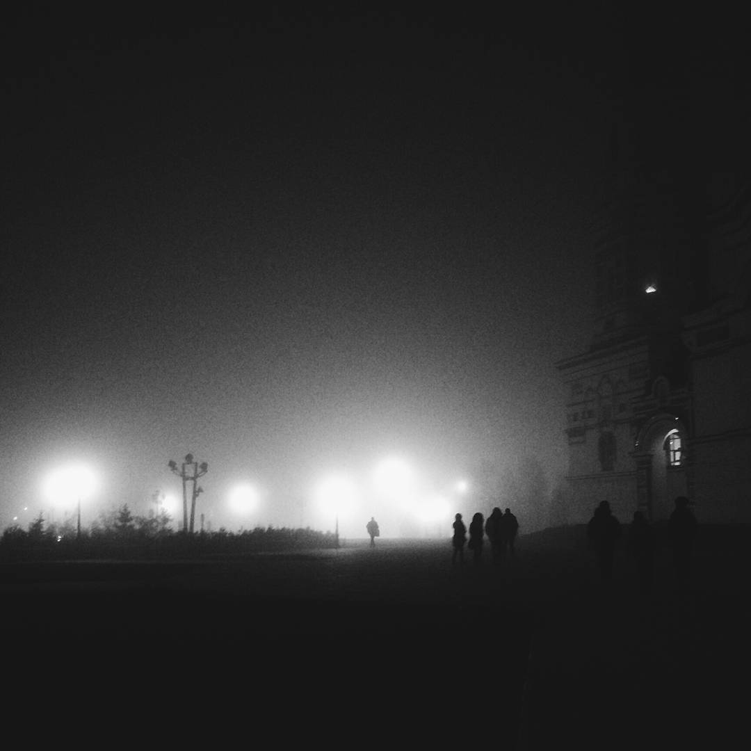 Omsk plunged into the fog and became even more epic! - Omsk, Fog, Silent Hill, , welcome, Longpost