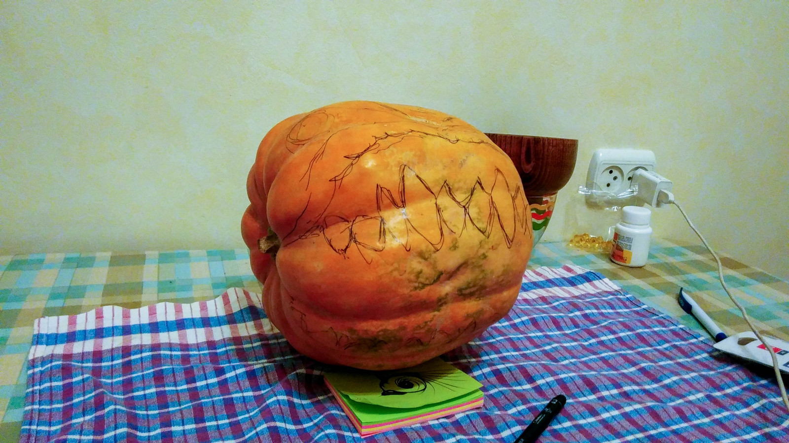 How I cut a pumpkin for Halloween. Long Post - My, Halloween pumpkin, Halloween, Longpost