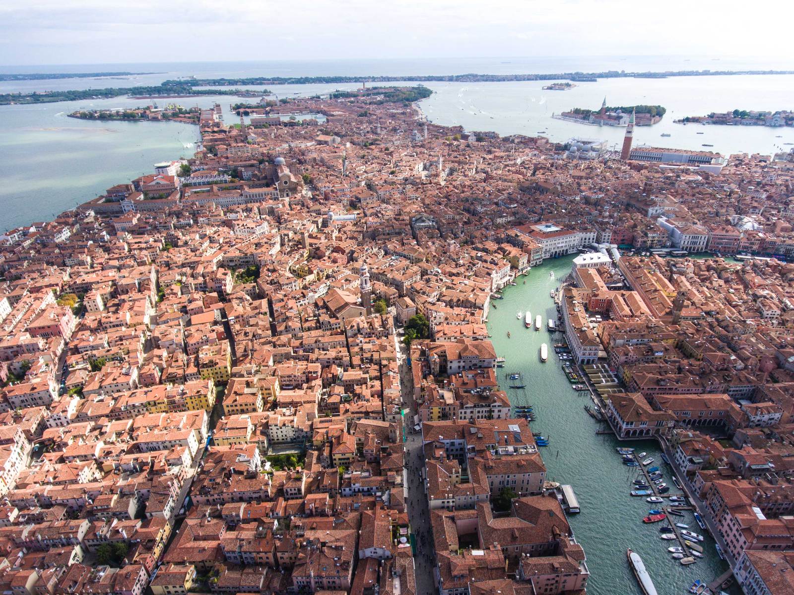 Гранд канал Венеция вид сверху