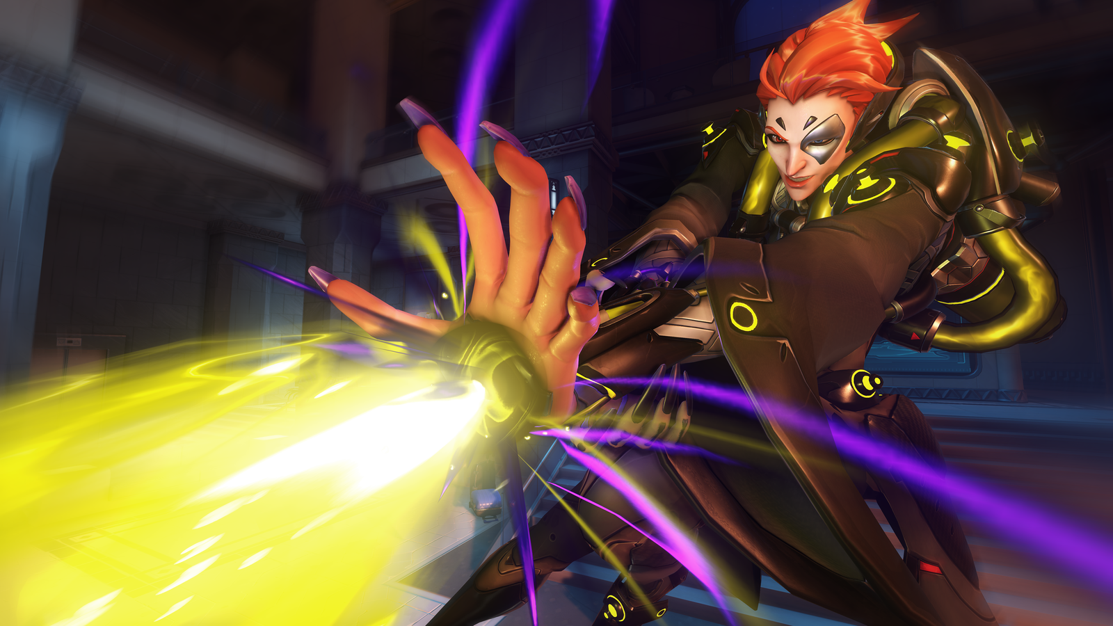 Мойра, новый персонаж поддержки Overwatch - Overwatch, Moira, Персонажи, Blizzard, Скриншот, Длиннопост