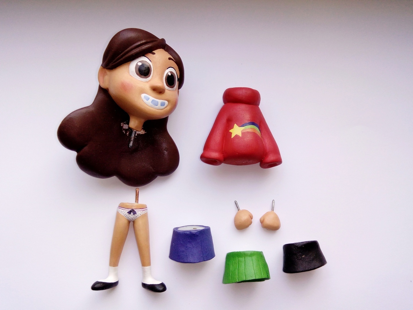 Gravity falls | Mabel - My, Gravity falls, Mabel, Figurine, Sculpture, Cartoons, Longpost, Mabel pines, Figurines