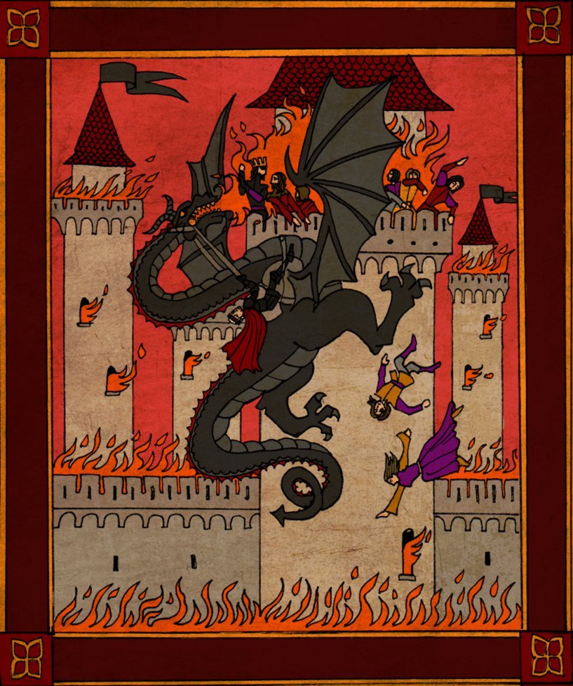 The history of the Seven Kingdoms in illustrations stylized as medieval paintings Author: Sergio Cortes - Game of Thrones, PLIO, Westeros, Seven Kingdoms, , , , Art, Longpost