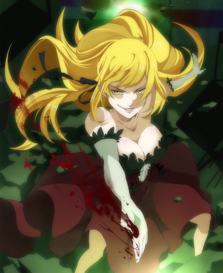 Anime arts - Anime art, Anime, Monogatari series, Nisemonogatari, Longpost, , Shinobu oshino