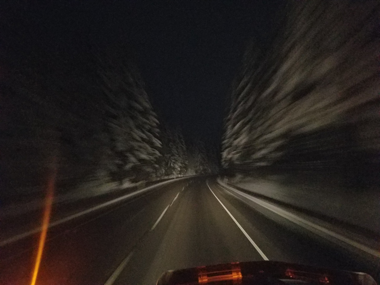 Hypnotic snowfall - My, Truckers, Winter, USA, Road, The photo, Longpost