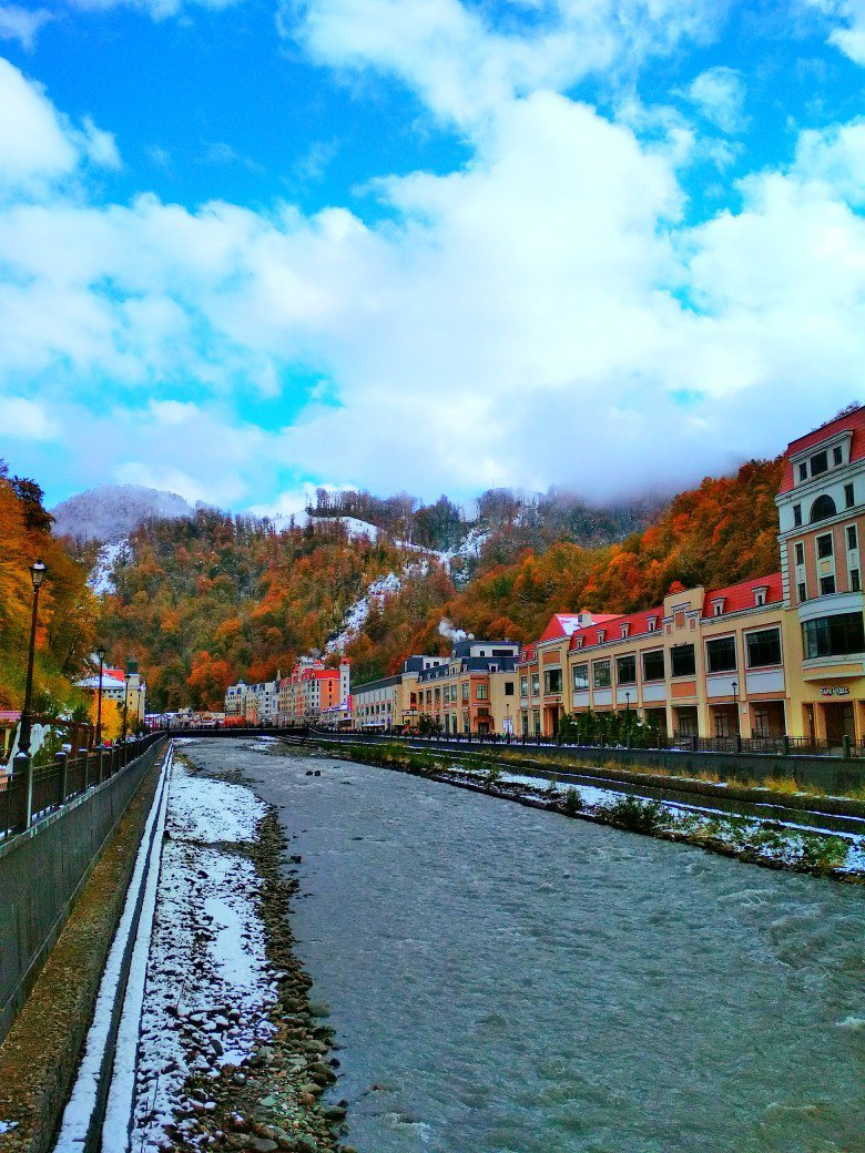 Rosa Khutor in November - My, Sochi, Rosa Khutor, The mountains, Autumn, My