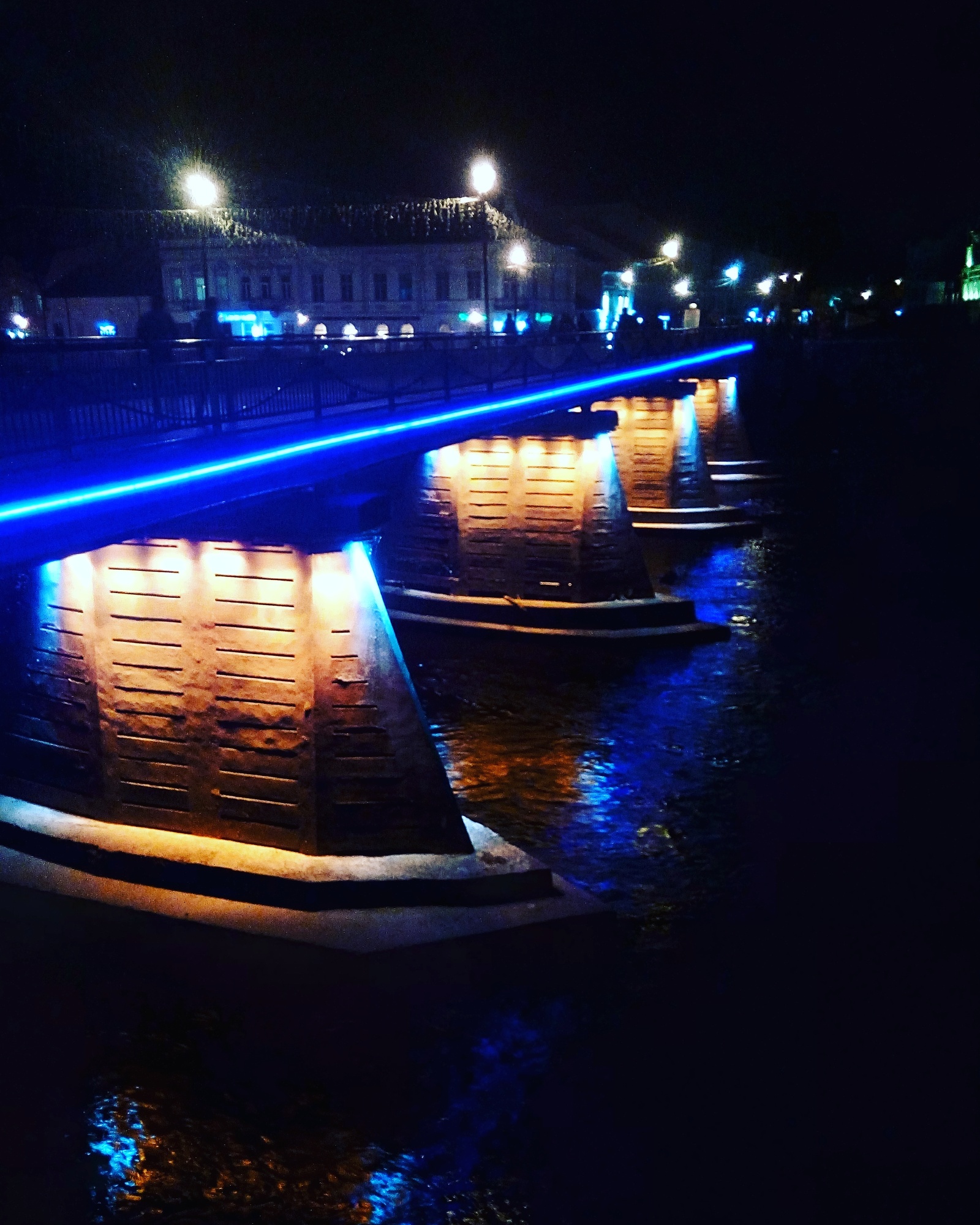 Pedestrian bridge in Uzhgorod - My, My, Bridge, Uzhgorod, , beauty