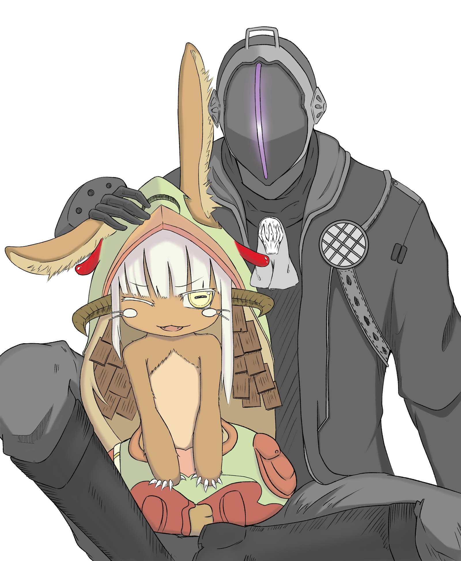 Best dad - Made in Abyss, Bondrewd, Nanachi, Prushka, Mitty, Аниме, Anime Art, Длиннопост