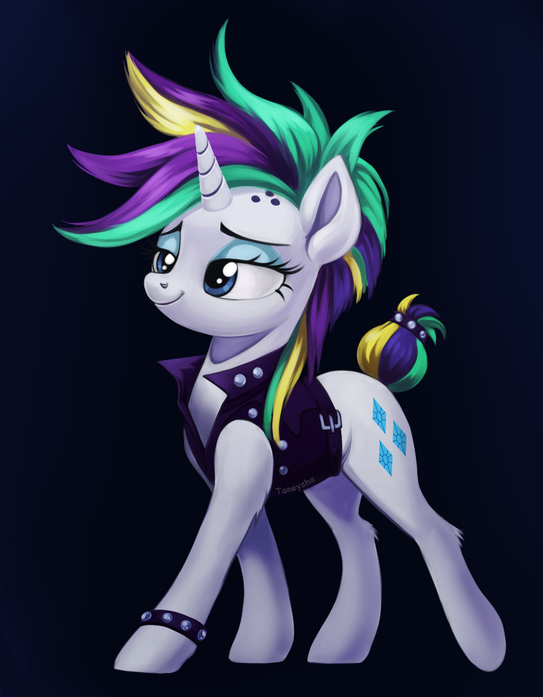 Rarity new hairstyle - My little pony, PonyArt, Rarity, MLP Season 7, Raripunk, Taneysha