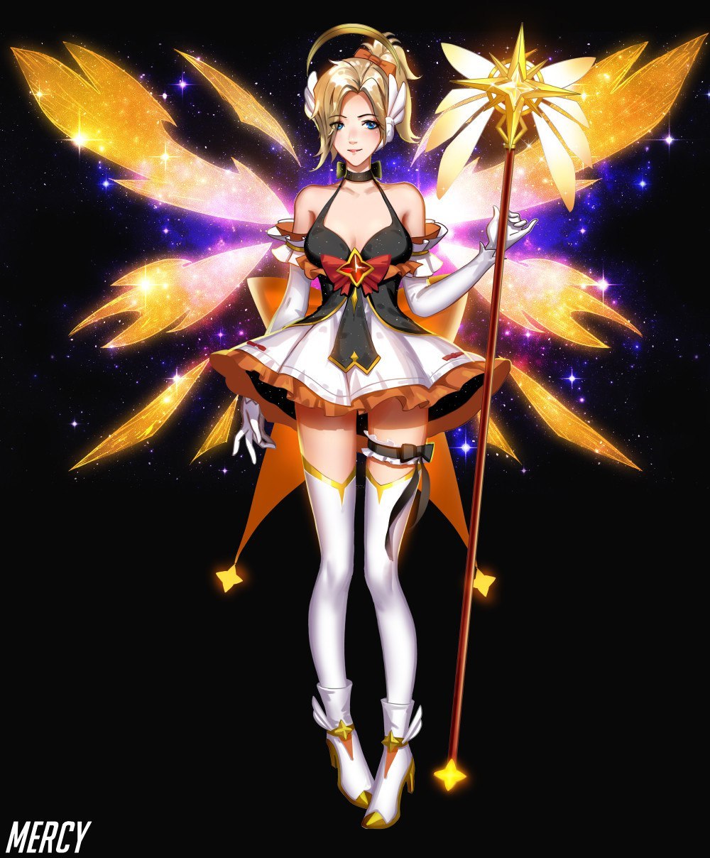 Magic Mercy. - Overwatch, Blizzard, Mercy, Liang xing, Games, Longpost