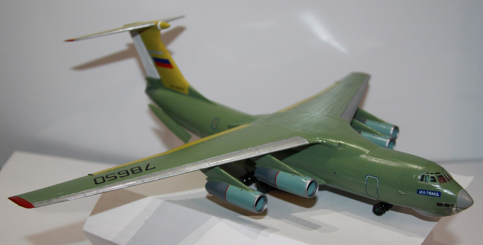 IL-76 model from Zvezda - My, Il-76MD-90A, Modeling, Aircraft modeling, Airplane, Longpost