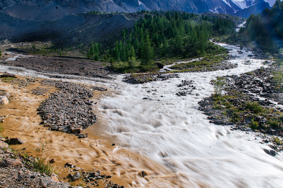 Mountain Altai. Alpine camp Aktru - My, Altai, Mountain Altai, Glacier, The mountains, Longpost, Altai Republic